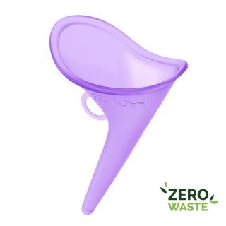 LadyP pomůcka pro čůrání vestoje fialová Obal: Zero waste – bez plastového a papírového obalu