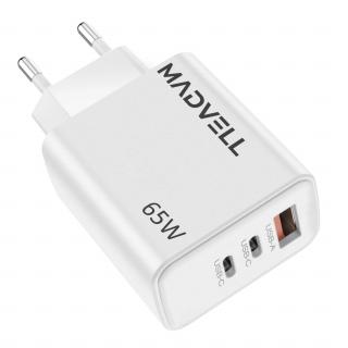 Adaptér do sítě USB-C/A 65W Madvell bílá