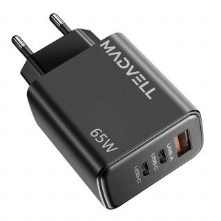 Adaptér do sítě USB-C/A 65W Madvell černá