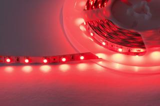 LED pásek samolepící 4,8W/m, 470lm, IP20, Ra>90 Barevná teplota: Červená