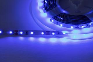 LED pásek samolepící 4,8W/m, 470lm, IP20, Ra>90 Barevná teplota: Modrá