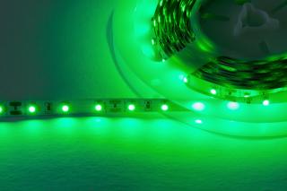 LED pásek samolepící 4,8W/m, 470lm, IP20, Ra>90 Barevná teplota: Zelená