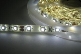 LED pásek samolepící 4,8W/m, 470lm, IP54, Ra>90 Barevná teplota: Studená bílá