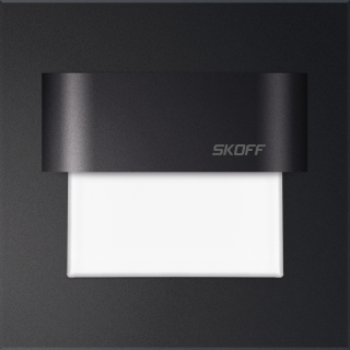 Schodišťové světlo Skoff Tango 10 V, 0,8 W, černé Barevná teplota: Denní bílá, Krytí IP: IP66