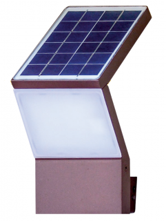 Solární venkovní LED světlo na fasádu SeaMAID 155 lm, IP65, bílá Barva produktu: Bronz