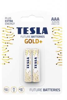 Tesla GOLD+ AAA tužková baterie 2ks, blistrová fólie