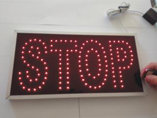 Info panel - STOP (LED display)