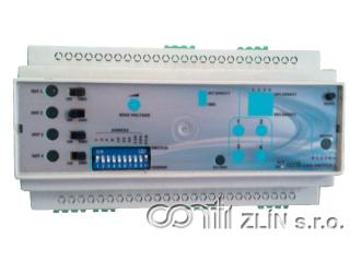 LED DMX PWM ovladač DIN 1450