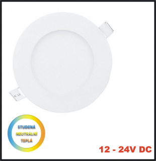 LED PANEL 12W / 12-24V DC - vestavný (LED panel 12-24V DC, 12 W - vestavný - nestmívatelný)