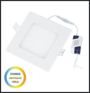 LED PANEL 12W / 170x170 mm - vestavný (LED panel 12 W - vestavný - nestmívatelný)