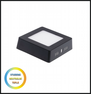 LED PANEL 12W /170x170mm- přisazený- černý (LED PANEL 12W /170x170mm- přisazený)