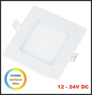 LED PANEL 17W/ 12-24V DC - vestavný (nestmívatelný LED panel 12-24V DC, 17 W , vestavný)