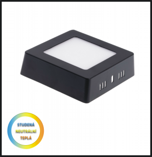 LED PANEL 18W /220x220mm- přisazený- černý (LED PANEL 18W /220x220mm- přisazený)