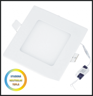 LED PANEL 18W/ 225x225 mm - vestavný (nestmívatelný LED panel 18 W )
