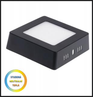 LED PANEL 24W /300x300mm- přisazený- černý (LED PANEL 24W /300x300mm- přisazený)