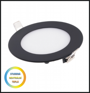 LED PANEL 24W / R300mm - vestavný- černý (LED PANEL 24W / R300 mm - vestavný)