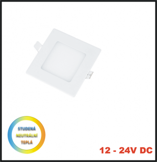 LED PANEL 6W / 12-24V DC - vestavný (LED panel 12-24V DC, 6 W - vestavný - nestmívatelný)