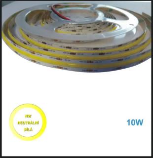 LED PÁSEK 12V, 10W, COB DENNÍ BÍLÁ- PROFI (LED PÁSEK 10W, COB, IP20, DENNÍ BÍLÁ)