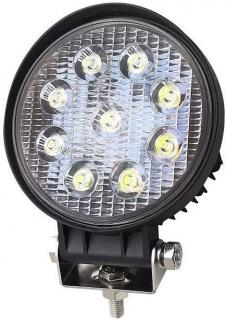 Pracovní světlo LED 10-30V/27W (Pracovní světlo LED 10-30V/27W rozptylné, průměr 115x38mm)