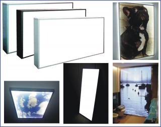 Reklamní světelný panel 2000x600x90mm (Reklamní světelný panel - button)
