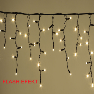 SIKOV PROFI LED vánoční krápníky Teplá Bílá, 3m, 150 LED, IP67, FLASH EFEKT 93991