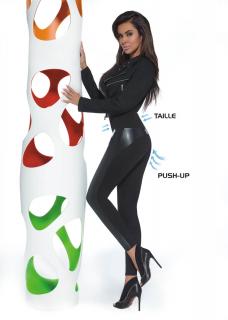 Bas Bleu push-up legíny Ally černá XL