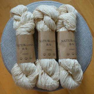 ADR - NATURCOTTON - 8/6 - ecru (Materiál: 100% bavlna)