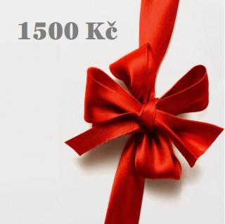 Dárkový poukaz na 1500 Kč