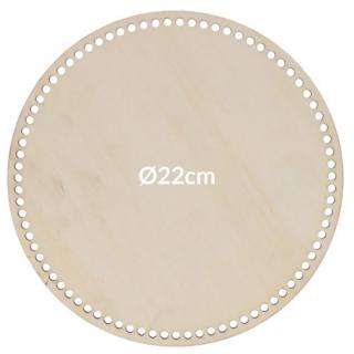 Dno z překližky - kruh 22 CM (Materiál: dřev. překližka)