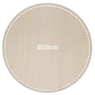 Dno z překližky - kruh 28 CM (Materiál: dřev. překližka)