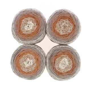 HOOOKED - WAVY BLENDS - Caramel Taupe (Materiál: 80% bavlna, 20% ostatní vlákna)