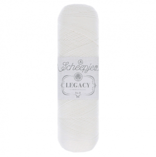 SCHEEPJES - LEGACY COTTON - 8 - bílá (Materiál: 100% prémiová bavlna)