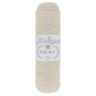 SCHEEPJES - LEGACY COTTON - 8 - ecru (Materiál: 100% prémiová bavlna)