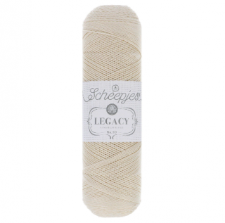 SCHEEPJES - LEGACY MERCERISED COTTON - 10 - ecru (Materiál: 100% prémiová mercerovaná bavlna)