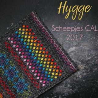SCHEEPJES - sada na háčkovaný šál HYGGE - RAINBOW + 2 DÁRKY