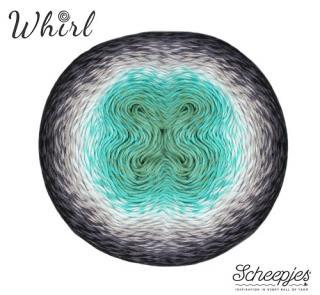 SCHEEPJES - WHIRL 785 Minty Black Velvet (Materiál: 60% bavlna, 40% akryl)