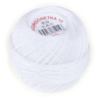 VLNA HEP - KORDONETKA 50 - bílá (Materiál: 100% mercerovaná bavlna)