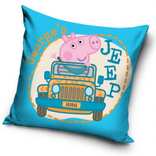 Povlak na polštářek Prasátko Peppa George Jeep