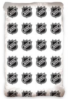 Prostěradlo NHL Logo White