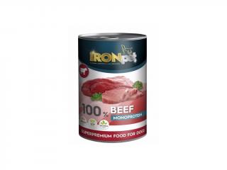 IRONpet BEEF 100% Monoprotein Hovězí Množství: 400 g