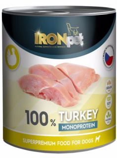 IRONpet Dog Turkey (Krůta) 100% Monoprotein Množství: 400 g