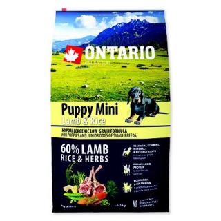 Ontario Puppy Mini Lamb & Rice 6,5 kg