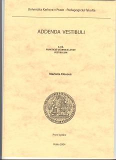 Addenda vestibuli II. díl (učebnice latiny s klíčem)