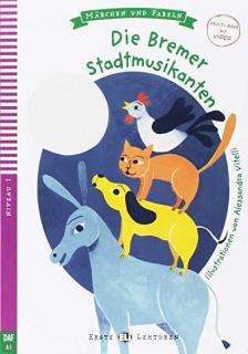 Die Bremer Stadtmusikanten + Multi-Rom CD (zjednodušená četba v němčině A1)