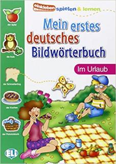 Mein erstes deutsches Bildwörterbuch: Im Urlaub (slovník s nálepkami)