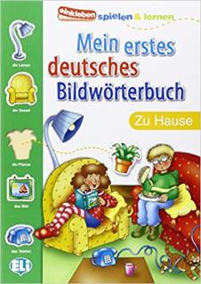 Mein erstes deutsches Bildwörterbuch: Zu Hause (slovní zásoba  domov  slovníček s nálepkami)