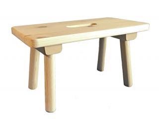 Dřevěná stolička Dojička 40 x 20 x 22 cm přírodní