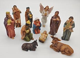 Figurky do betlému 11 ks 6,5 cm (Vánoční dekorační figurky)