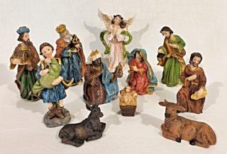 Figurky do betlému 11 ks 8 cm (Vánoční dekorační figurky)
