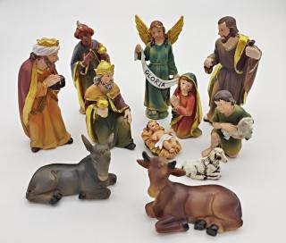 Figurky do betlému 11 ks 9 cm (Vánoční dekorační figurky)